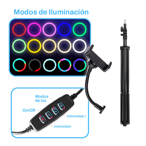 Aro de Luz RGB 26 cm